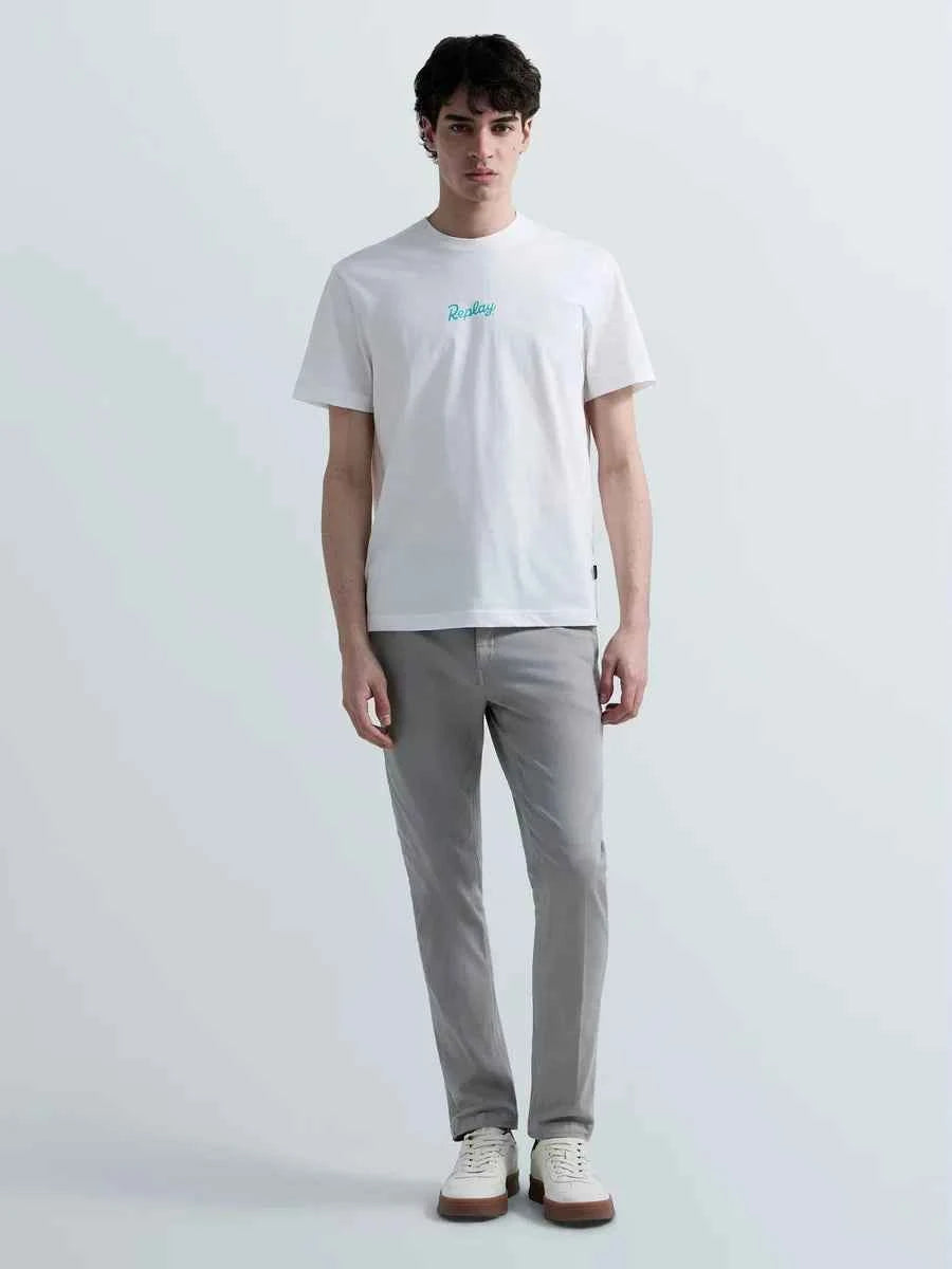 REPLAY | T-Shirt con stampa fronte e retro