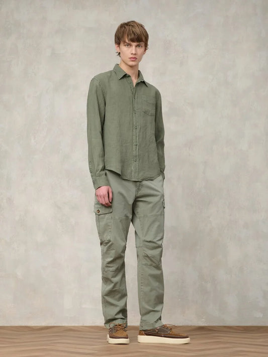 BLAUER | Camicia in lino uomo SWAN DYED