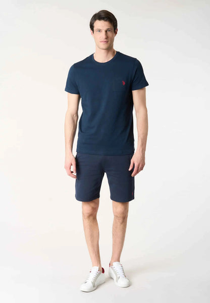 US POLO ASSN | Bermuda da uomo in felpa con elastico in vita BALD