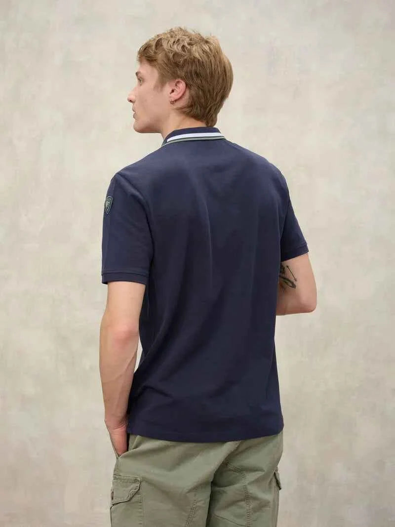 BLAUER | Polo con ricamo sul colletto RANSOM
