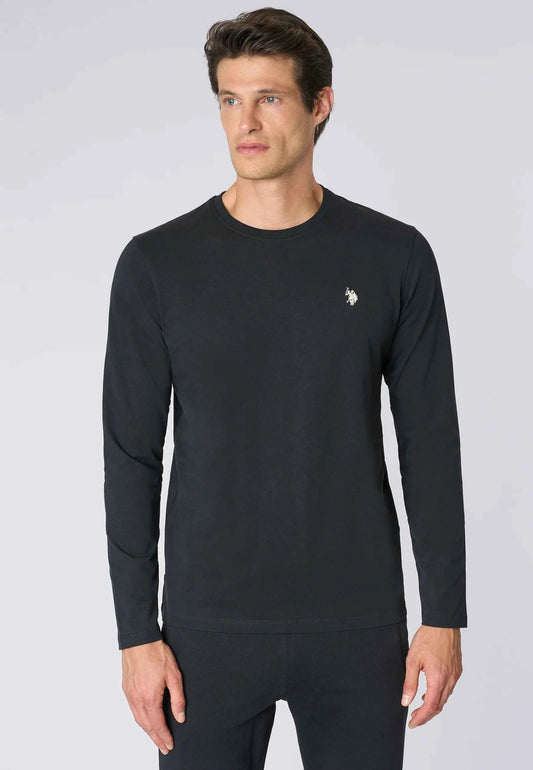 US POLO ASSN | T-shirt a maniche lunghe in heavy jersey