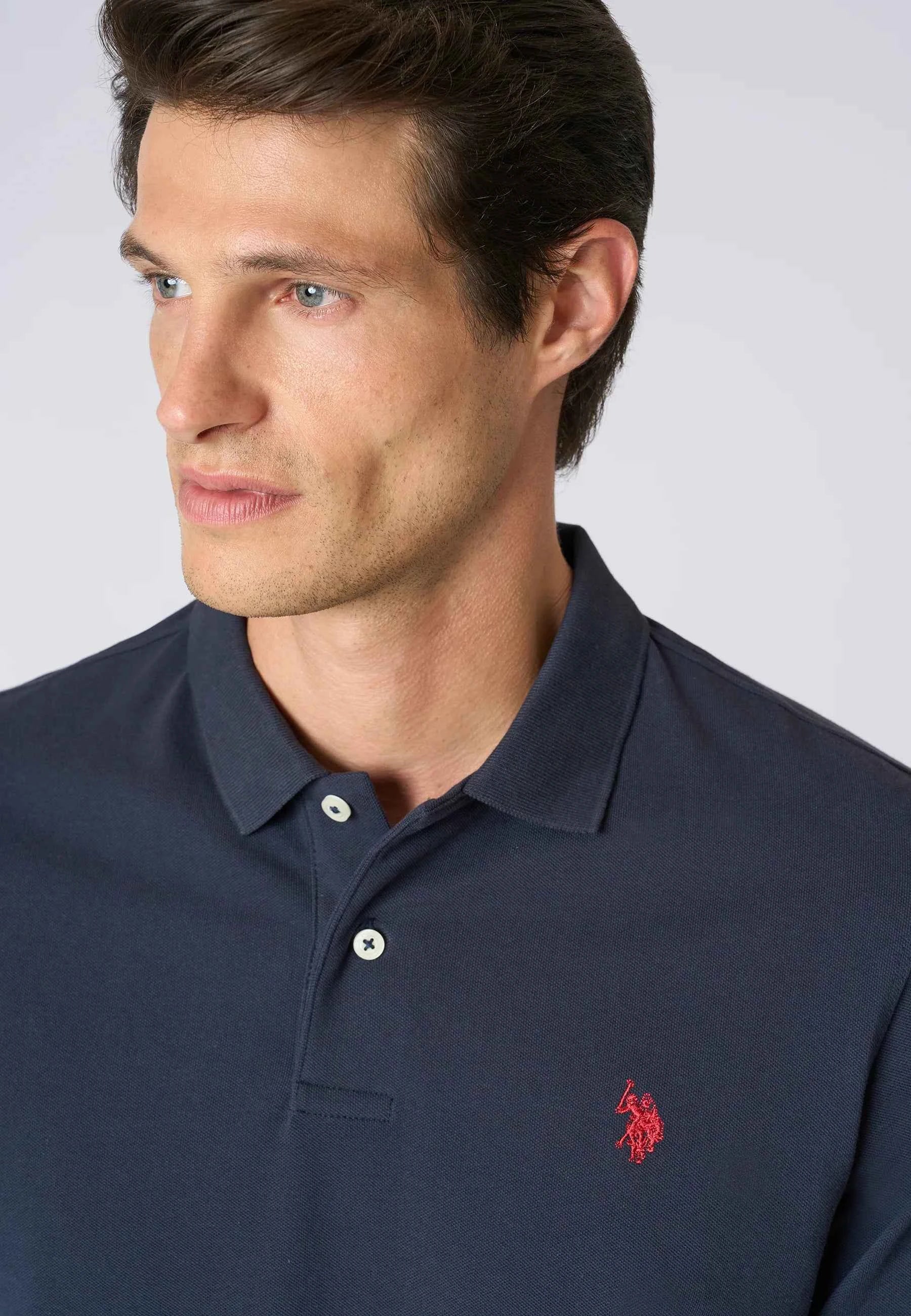 US POLO ASSN | Polo shirt a maniche lunghe in cotone piquet