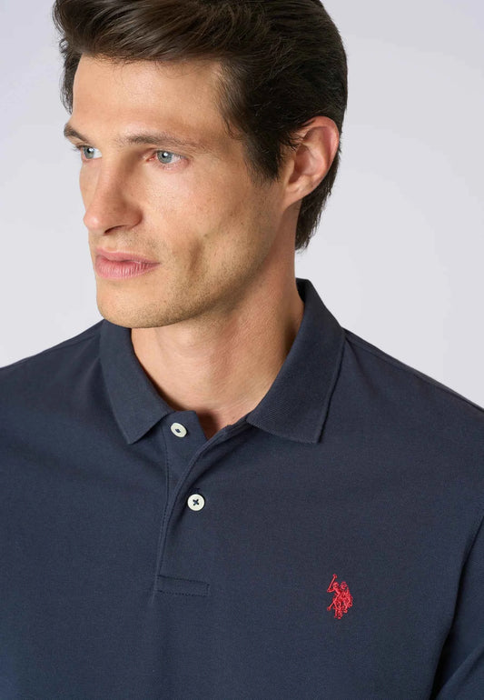 US POLO ASSN | Polo shirt a maniche lunghe in cotone piquet
