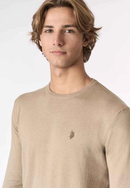 US POLO ASSN | Maglia girocollo cotone e cashmere