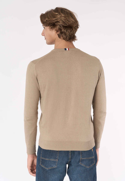 US POLO ASSN | Maglia girocollo cotone e cashmere