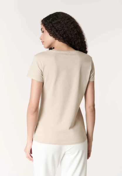 US POLO ASSN | T-shirt donna in cotone light jersey con logo