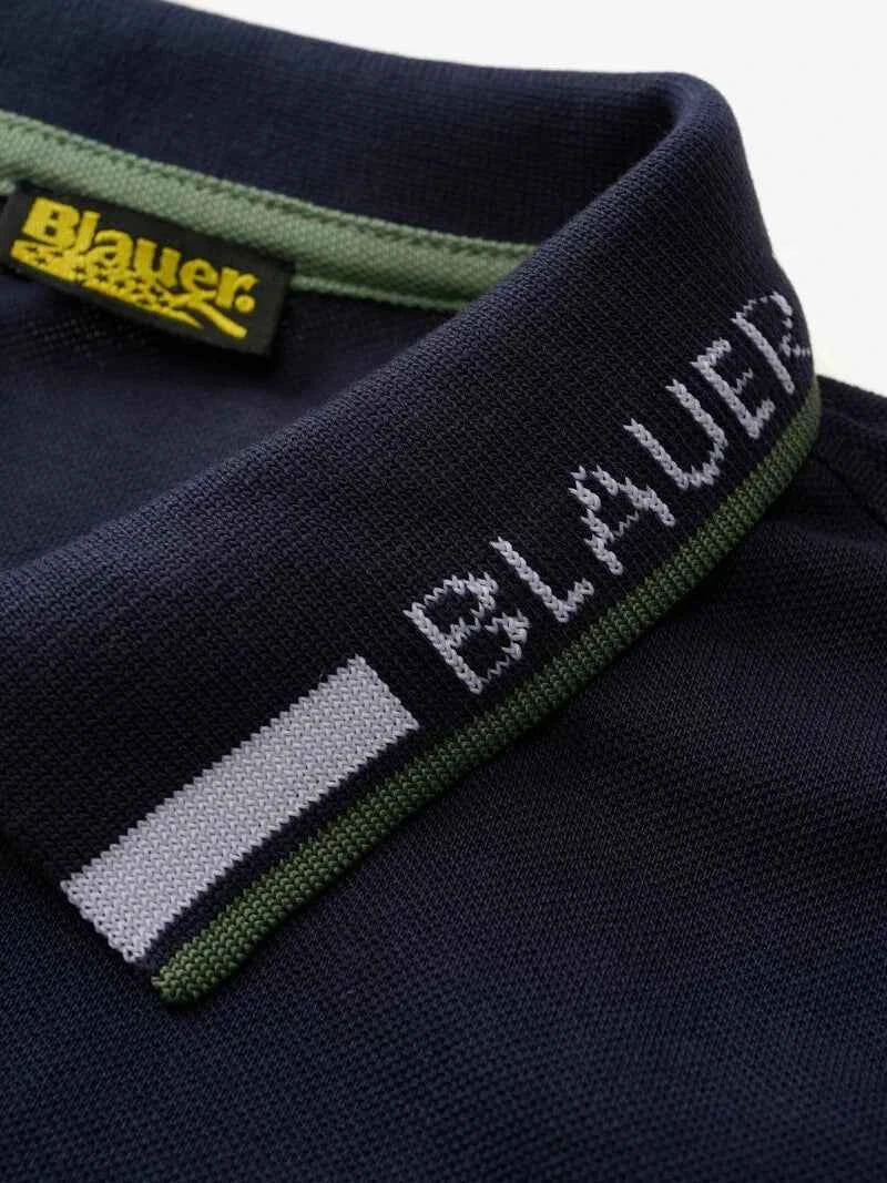 BLAUER | Polo con ricamo sul colletto RANSOM
