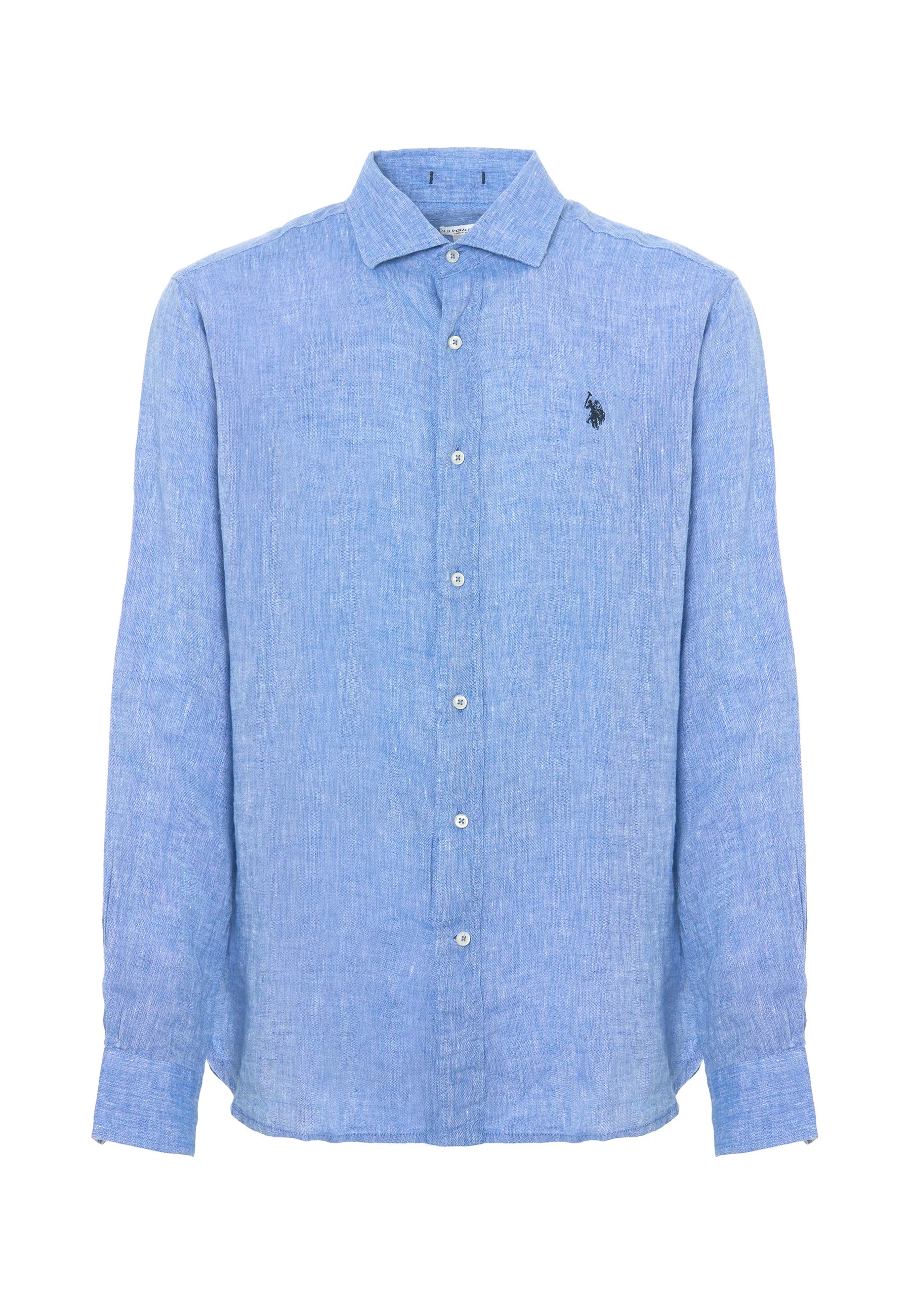 US POLO | Camicia in lino uomo con collo francese CALE - Proposta Legend