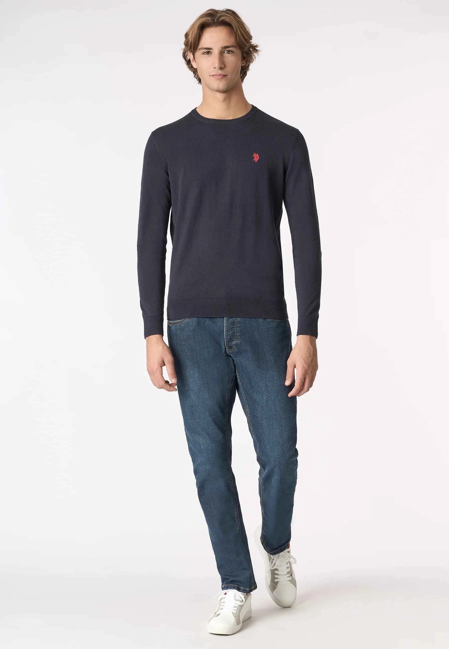 US POLO ASSN | Maglia girocollo cotone e cashmere