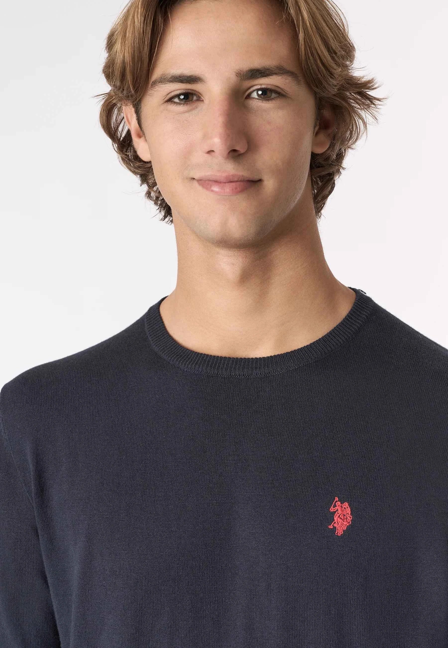 US POLO ASSN | Maglia girocollo cotone e cashmere