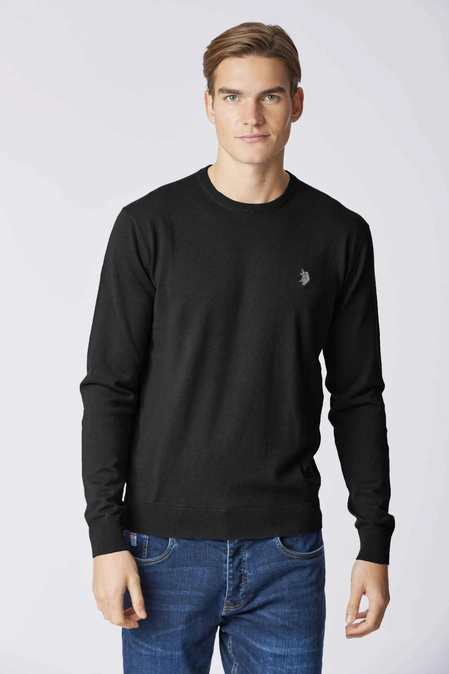 US POLO ASSN | Maglia girocollo cotone e cashmere