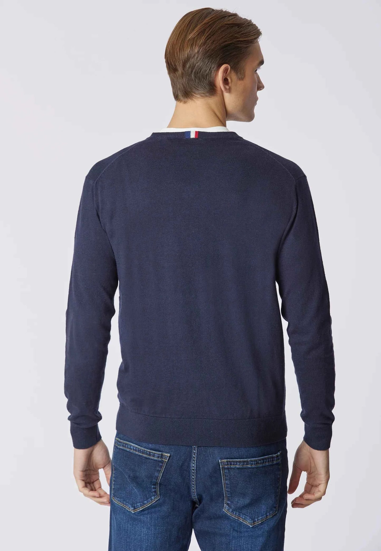 US POLO ASSN | Maglia scollo a V cotone e cashmere