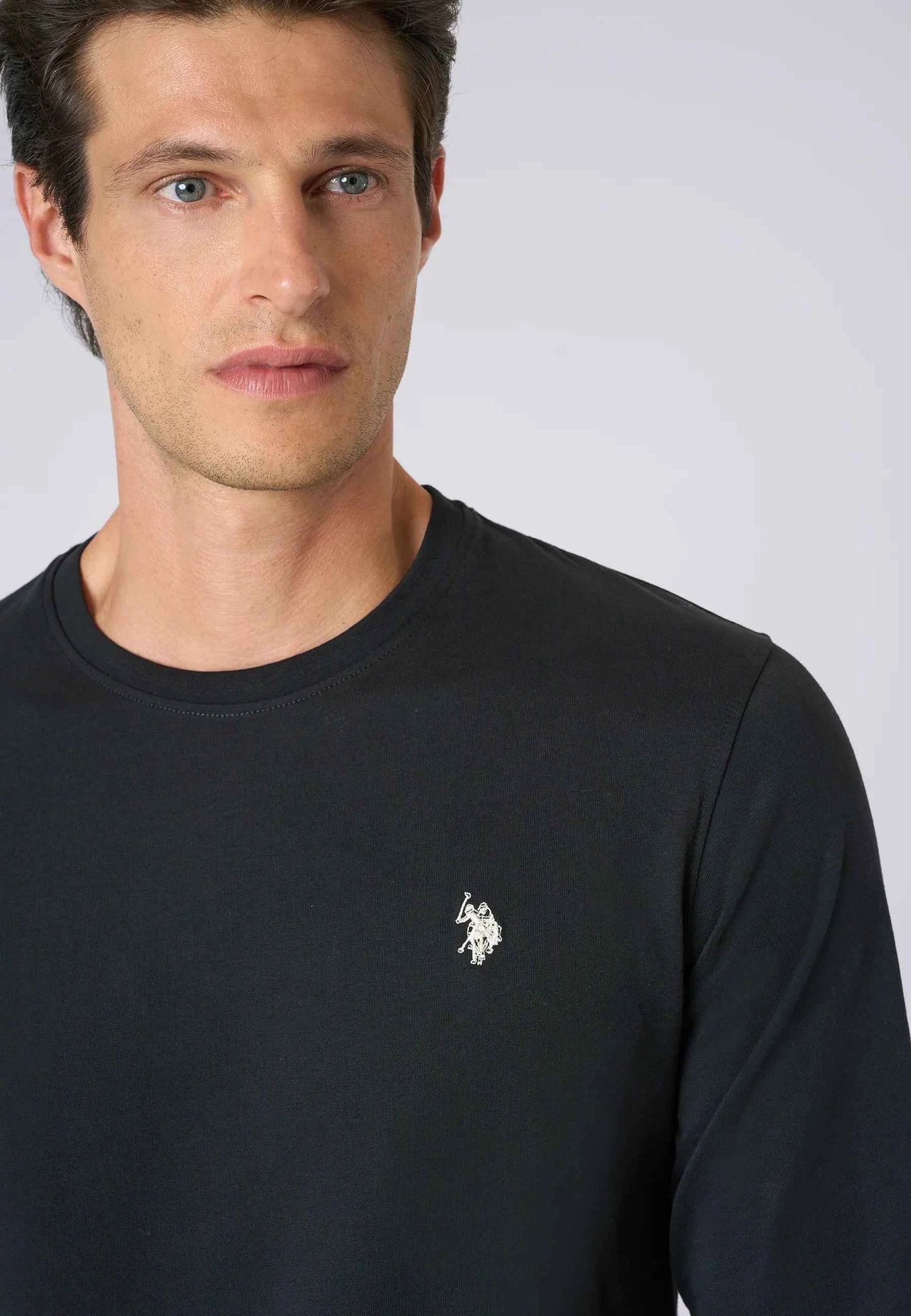 US POLO ASSN | T-shirt a maniche lunghe in heavy jersey