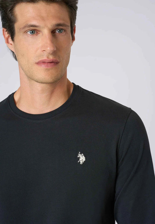 US POLO ASSN | T-shirt a maniche lunghe in heavy jersey