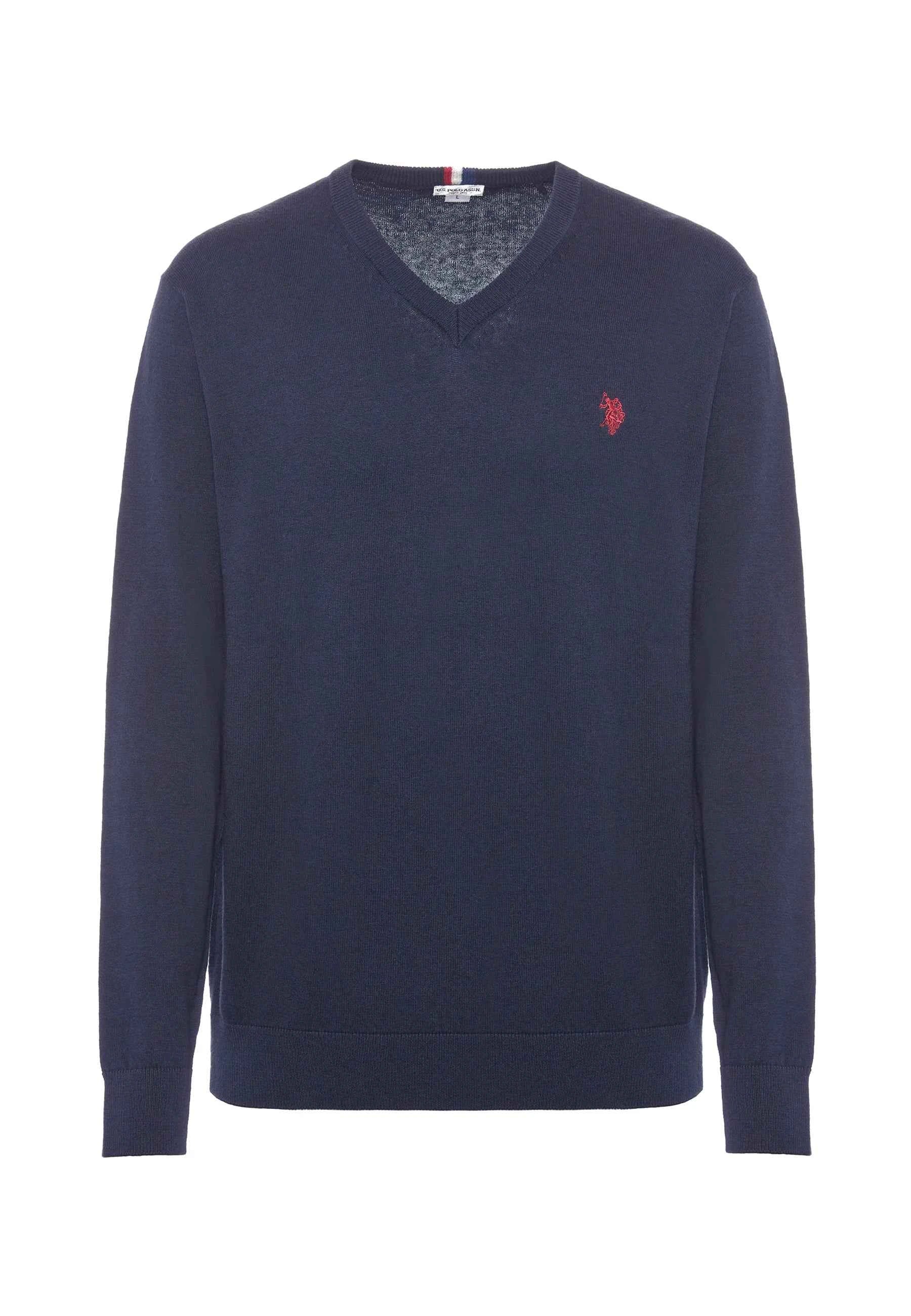 US POLO ASSN | Maglia scollo a V cotone e cashmere
