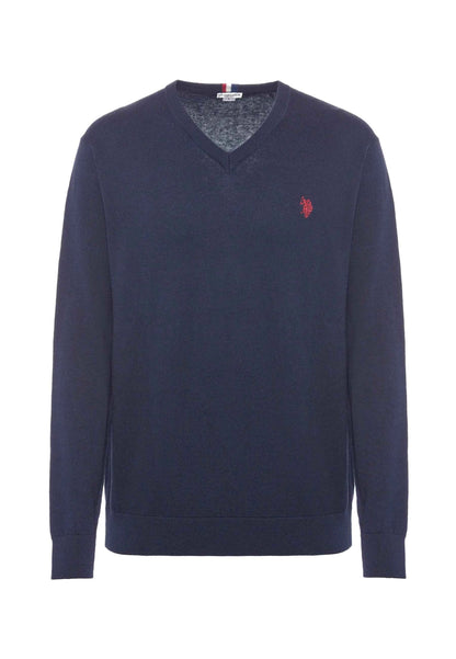 US POLO ASSN | Maglia scollo a V cotone e cashmere