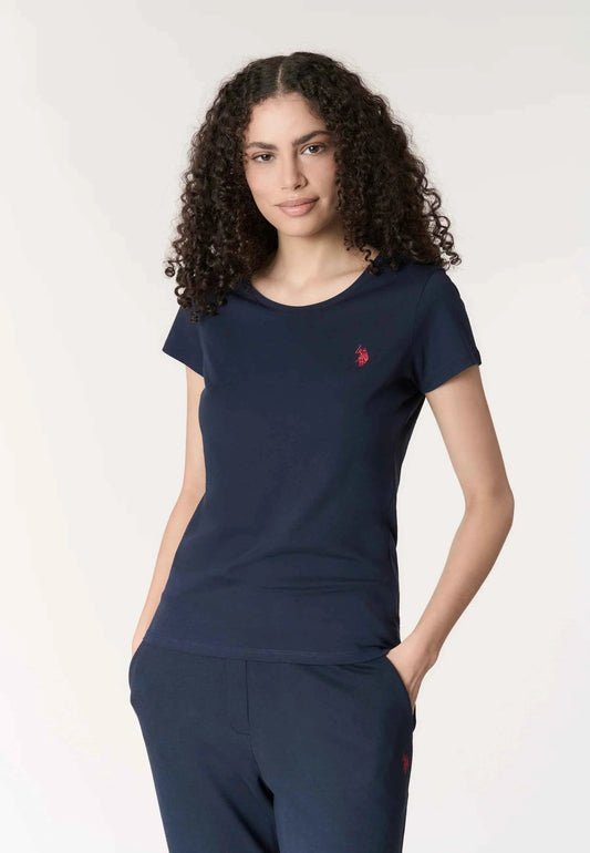 US POLO ASSN | T-shirt donna in cotone light jersey con logo