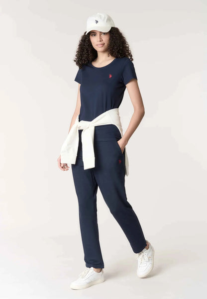 US POLO ASSN | T-shirt donna in cotone light jersey con logo