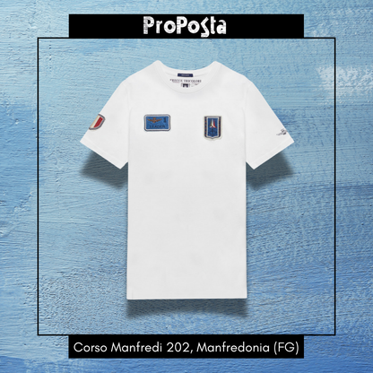 AERONAUTICA MILITARE | T-shirt Frecce Tricolori con patch denim