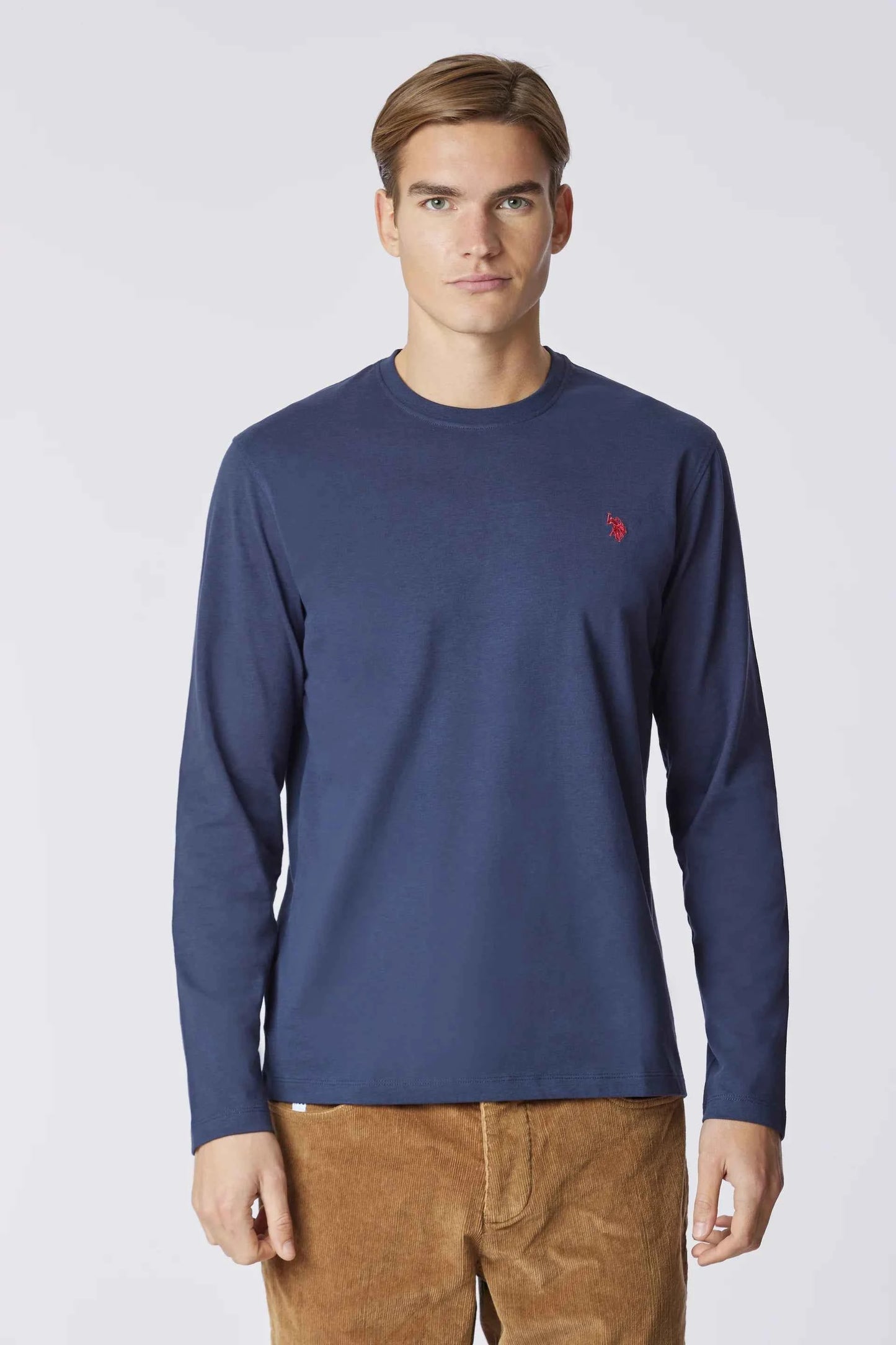 US POLO ASSN | T-shirt a maniche lunghe in heavy jersey