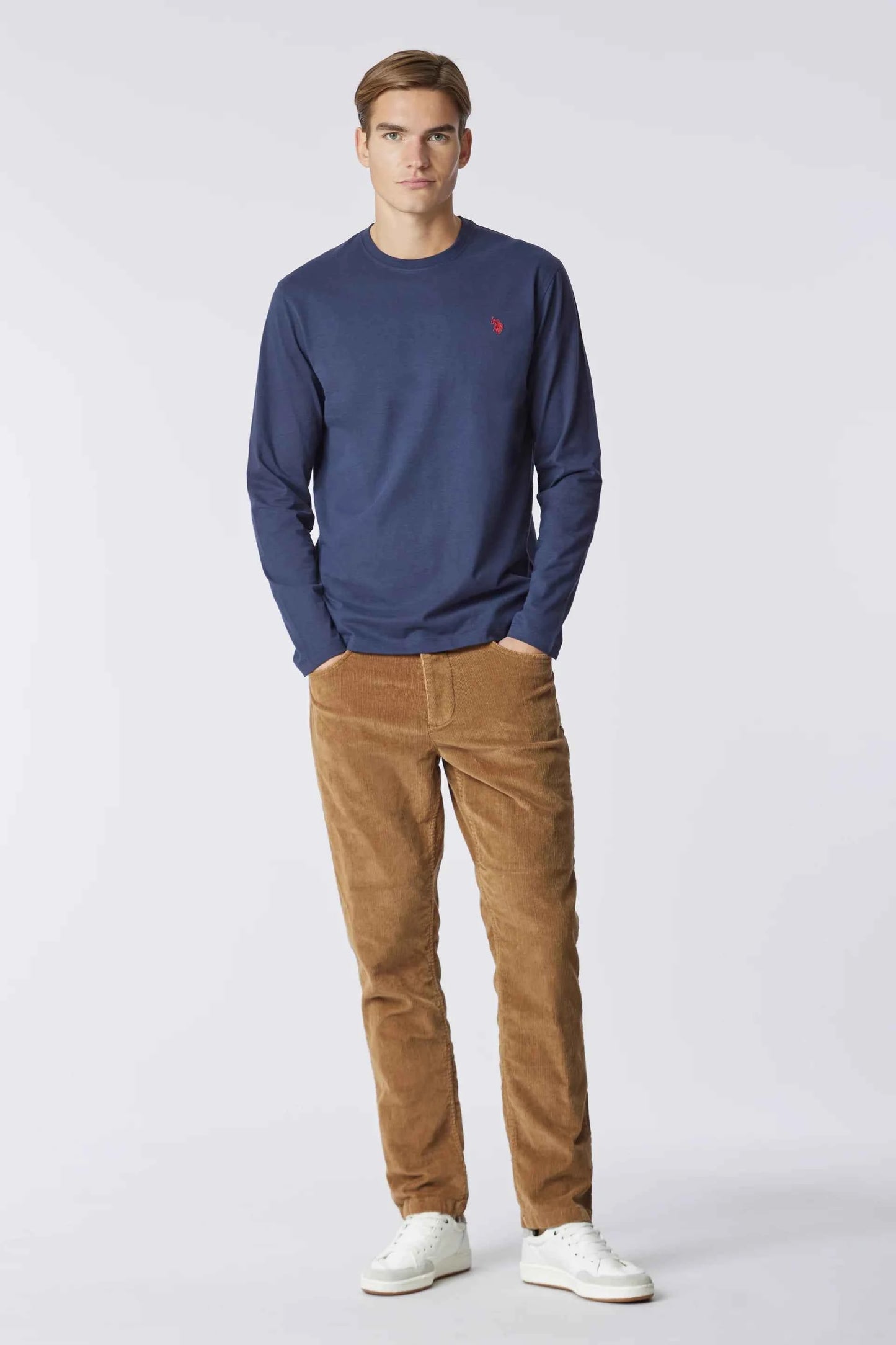 US POLO ASSN | T-shirt a maniche lunghe in heavy jersey