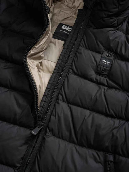 BLAUER | Piumino lungo a righe AGNES