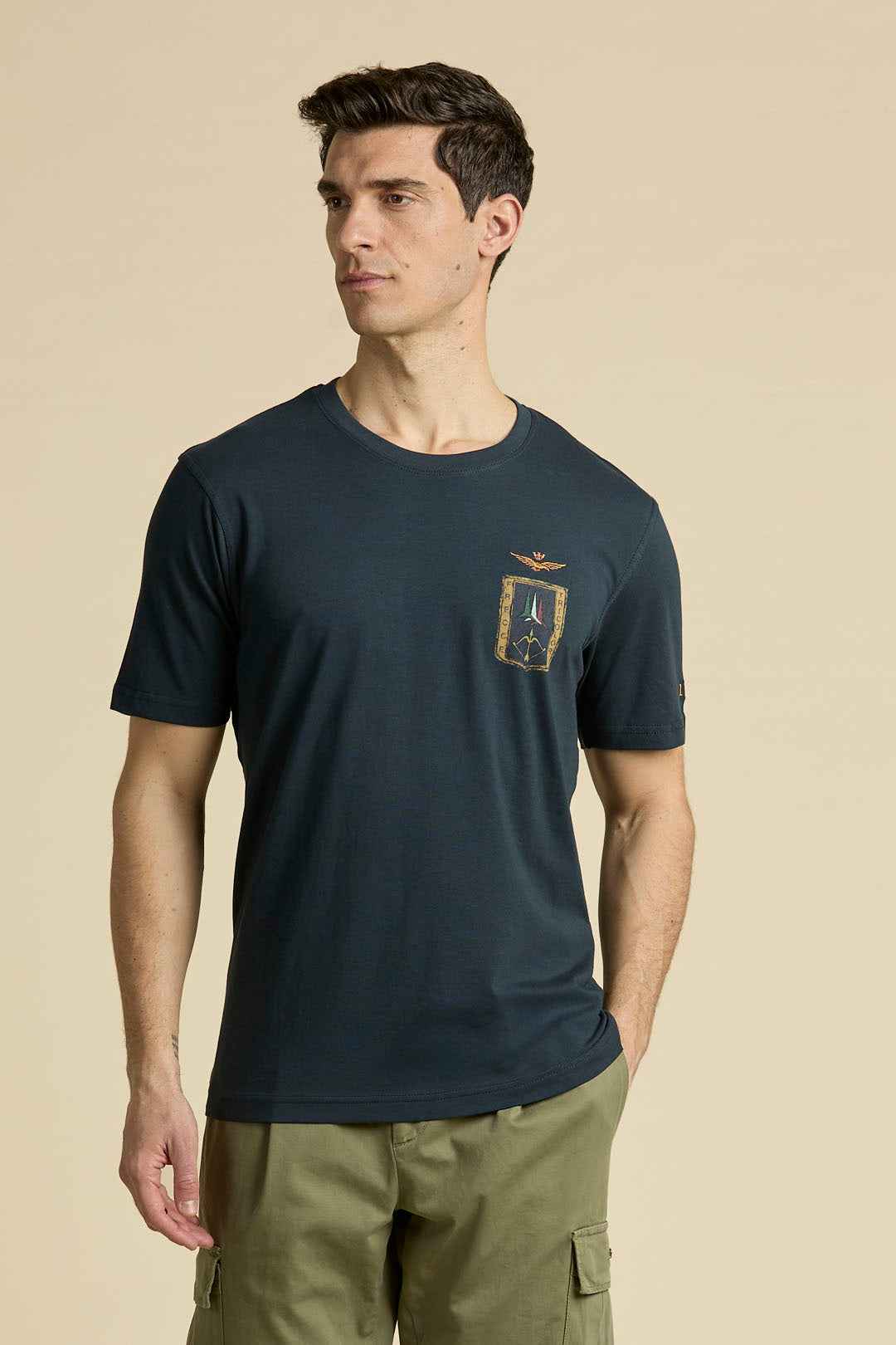 AERONAUTICA MILITARE | T-shirt con stemma Frecce Tricolori