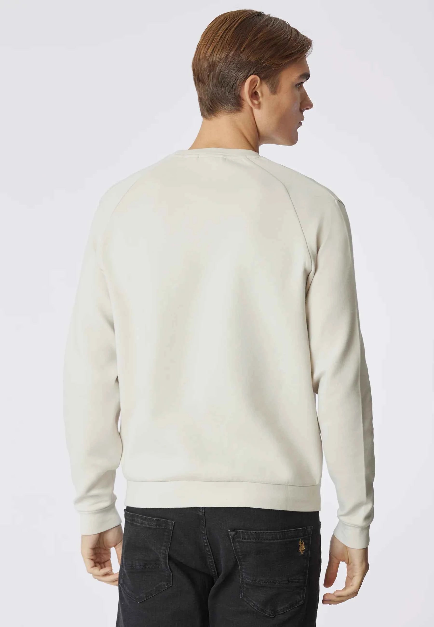 US POLO ASSN | Felpa girocollo in misto cotone e scuba fleece