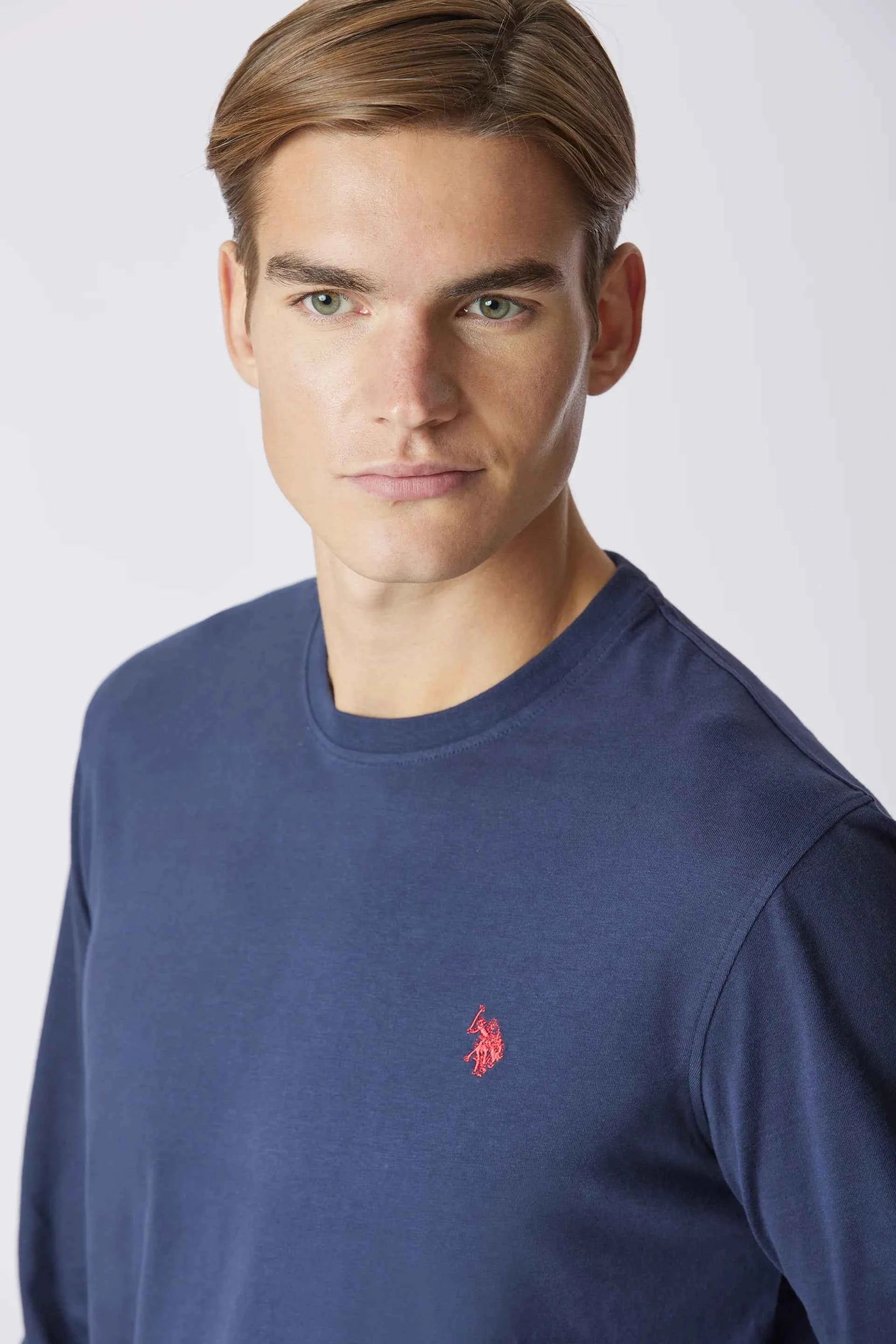 US POLO ASSN | T-shirt a maniche lunghe in heavy jersey