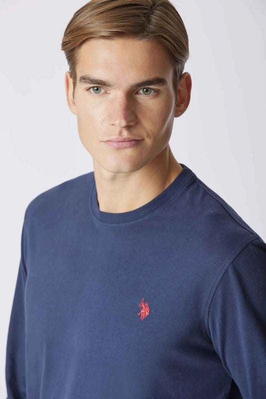 US POLO ASSN | T-shirt a maniche lunghe in heavy jersey