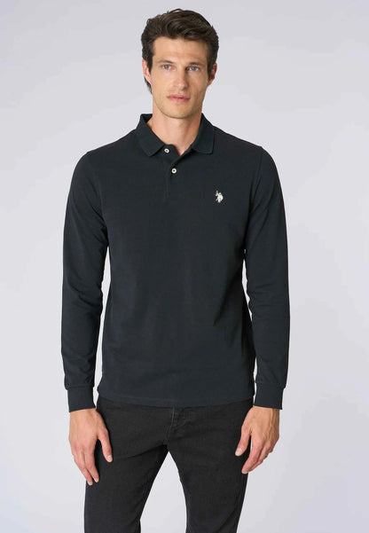 US POLO ASSN | Polo shirt a maniche lunghe in cotone piquet