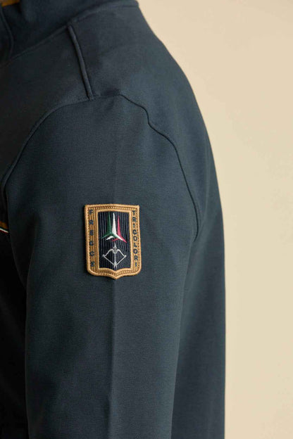 AERONAUTICA MILITARE | Felpa full-zip con scie tricolori MB-339