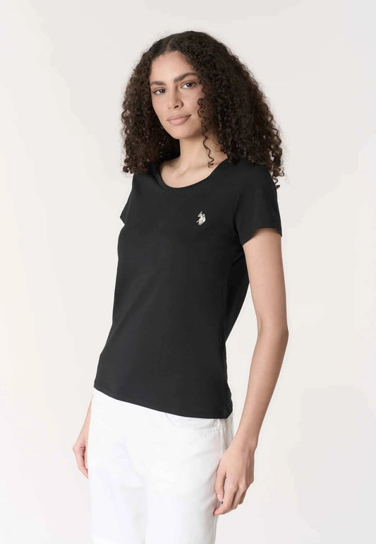 US POLO ASSN | T-shirt donna in cotone light jersey con logo