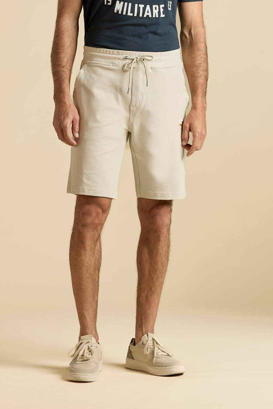 AERONAUTICA MILITARE | Bermuda in cotone uomo con elastico in vita