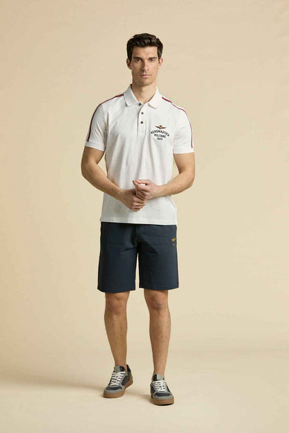 AERONAUTICA MILITARE | Bermuda in cotone uomo con elastico in vita