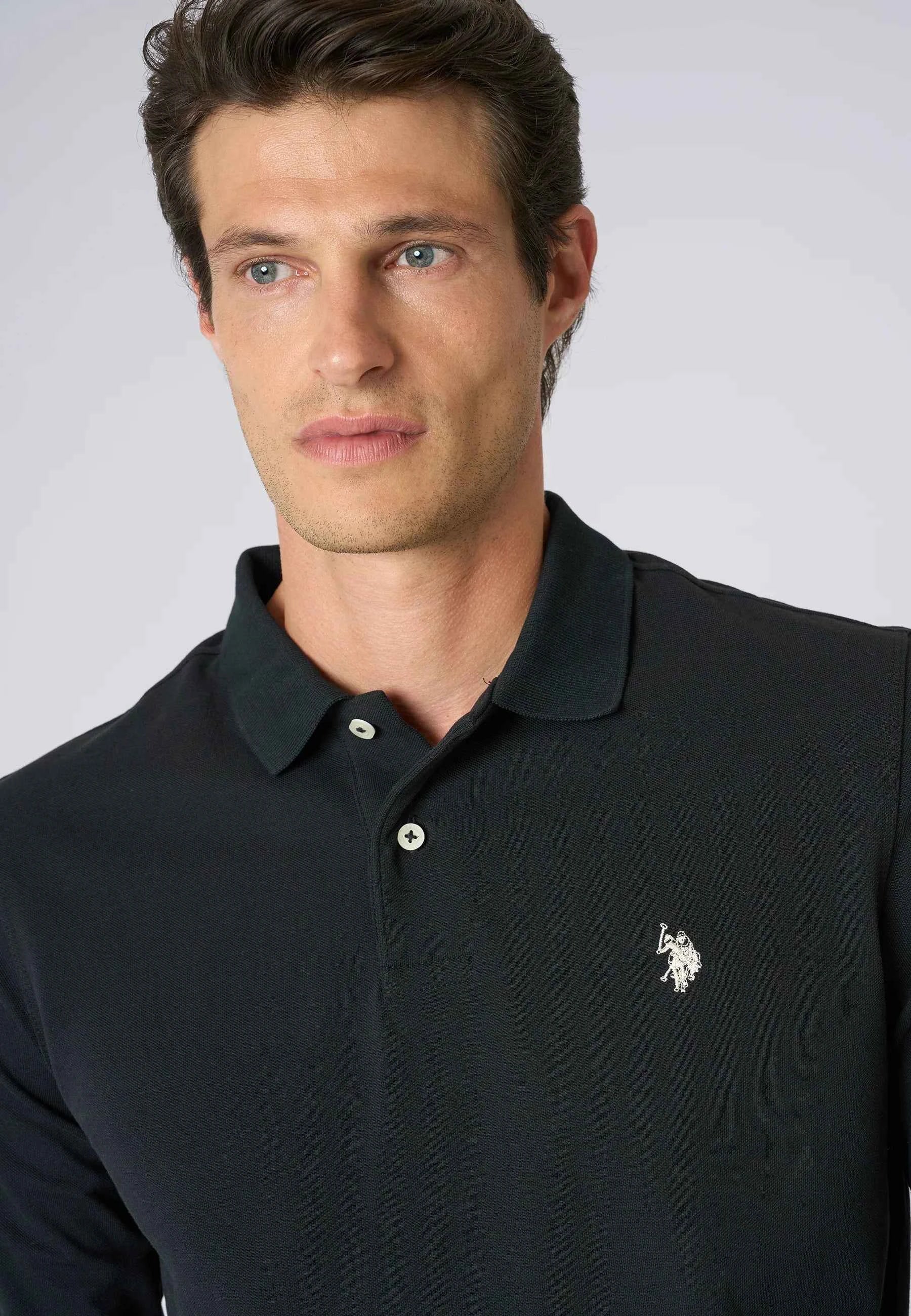 US POLO ASSN | Polo shirt a maniche lunghe in cotone piquet