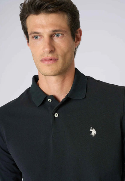 US POLO ASSN | Polo shirt a maniche lunghe in cotone piquet