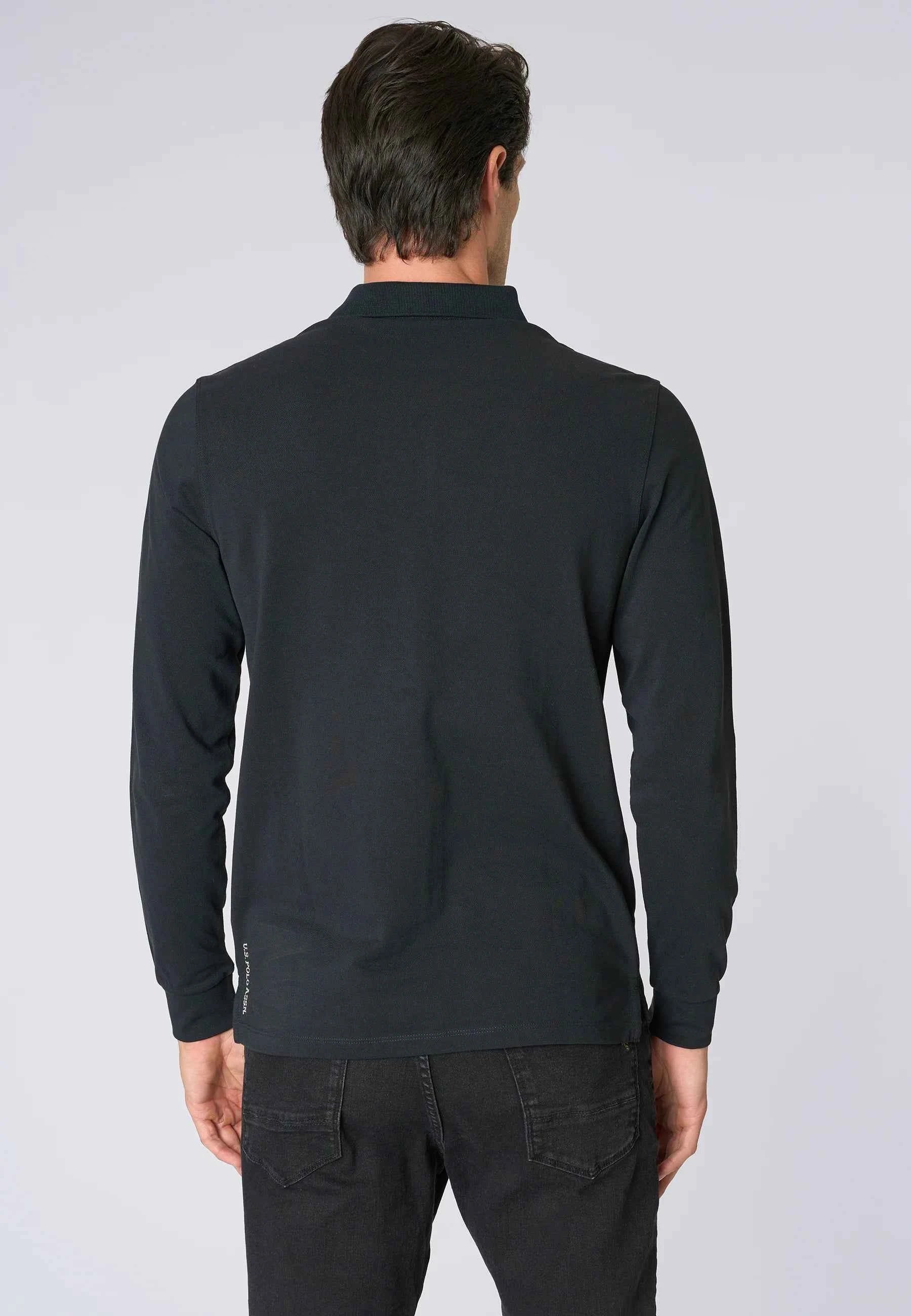 US POLO ASSN | Polo shirt a maniche lunghe in cotone piquet