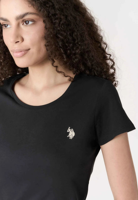 US POLO ASSN | T-shirt donna in cotone light jersey con logo
