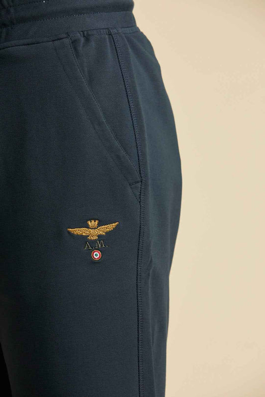 AERONAUTICA MILITARE | Bermuda in cotone uomo con elastico in vita