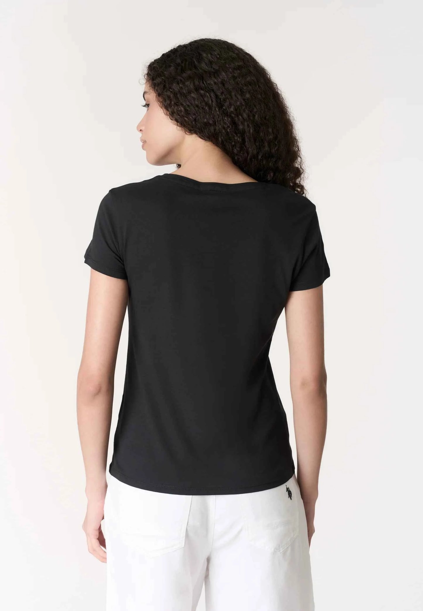 US POLO ASSN | T-shirt donna in cotone light jersey con logo