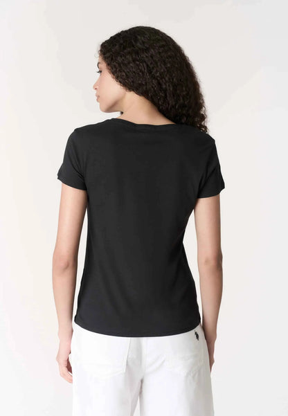 US POLO ASSN | T-shirt donna in cotone light jersey con logo