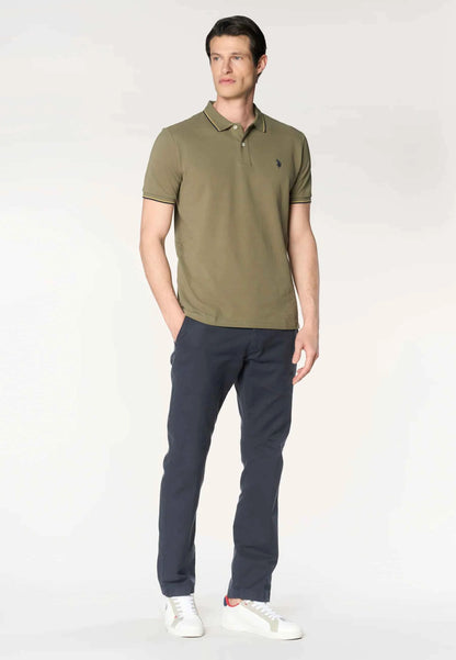 US POLO ASSN | Pantalone chino da uomo in misto cotone e lino KENNY