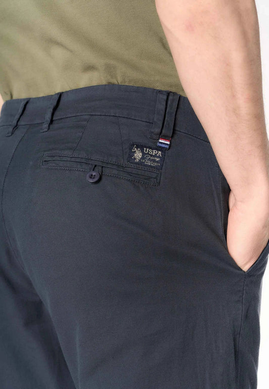 US POLO ASSN | Pantalone chino da uomo in misto cotone e lino KENNY