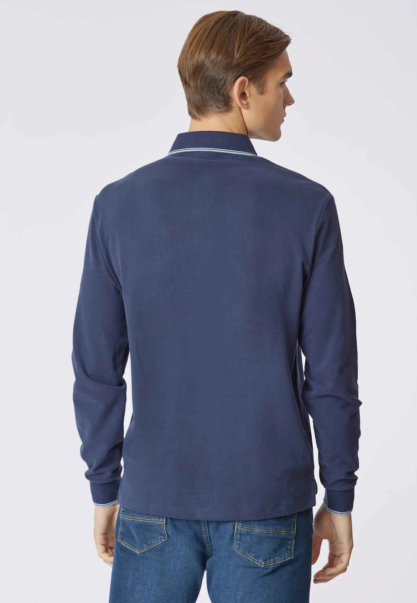 US POLO ASSN | Polo shirt a maniche lunghe in cotone heavy jersey