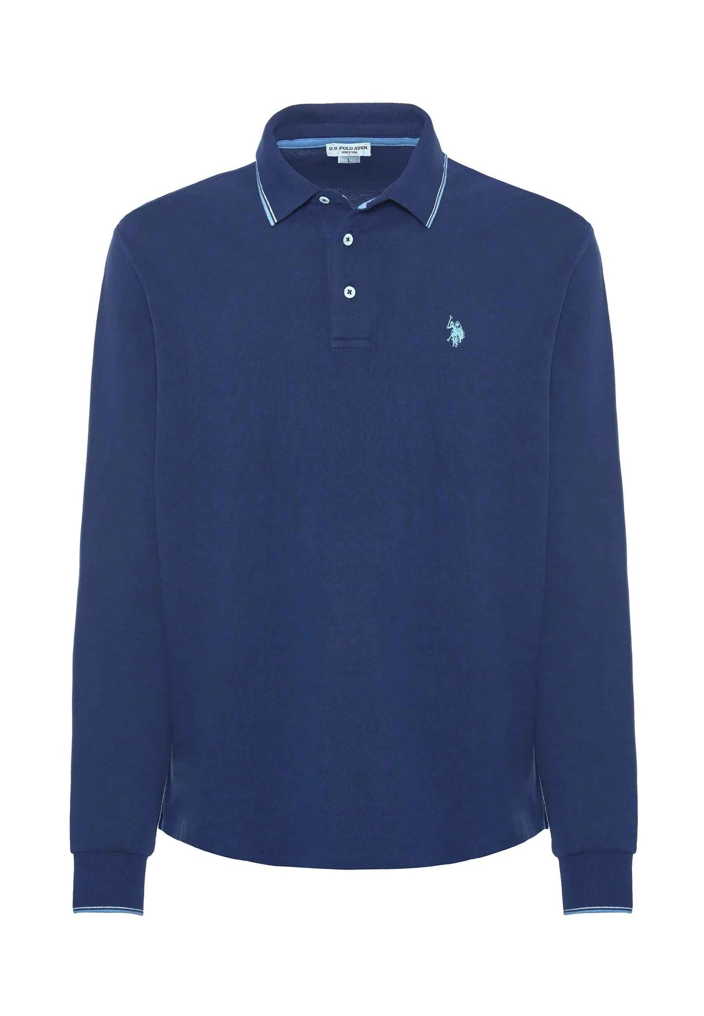 US POLO ASSN | Polo shirt a maniche lunghe in cotone heavy jersey