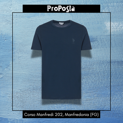 US POLO | T-shirt a maniche corte in cotone stretch con logo - Proposta Legend