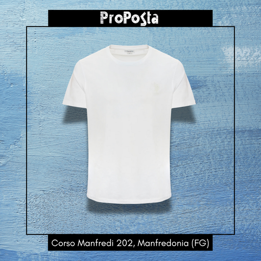 US POLO | T-shirt a maniche corte in cotone stretch con logo - Proposta Legend