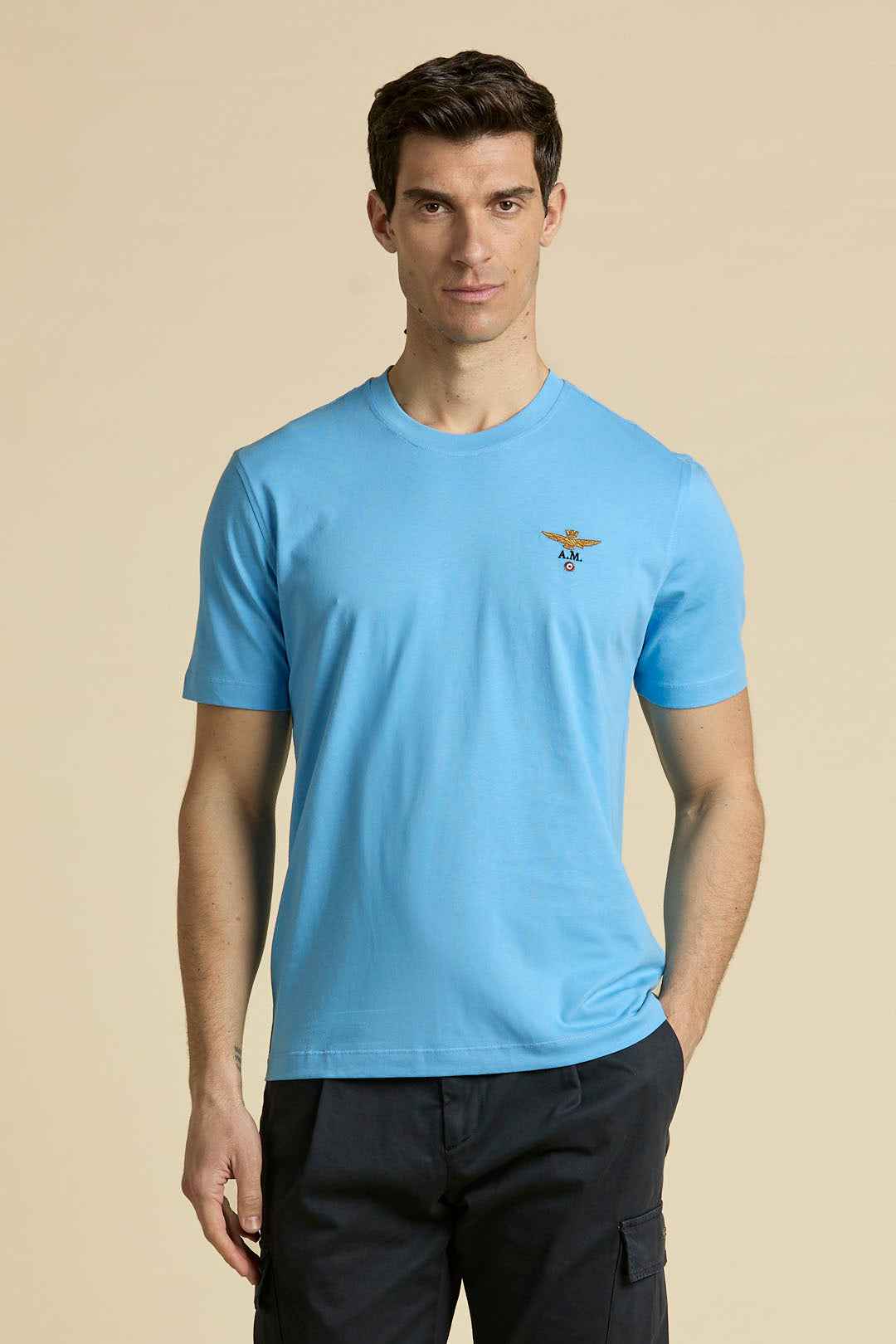 AERONAUTICA MILITARE | T-shirt girocollo basica in jersey