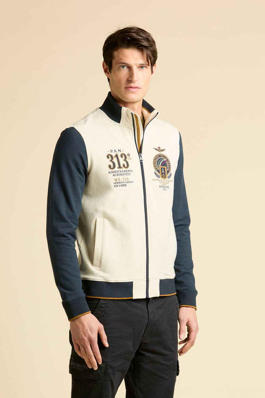 AERONAUTICA MILITARE | Felpa full-zip ricamata Frecce Tricolori - Proposta Legend